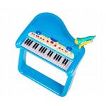 Vaikiškas pianinas - fortepijonas su mikrofonu ir kėdute - mėlynas Eco Toys